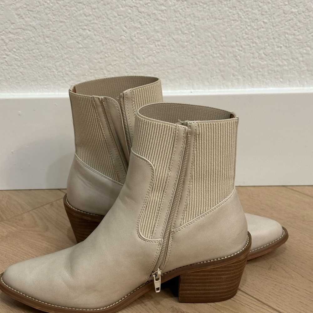 Beige Ankle Boots